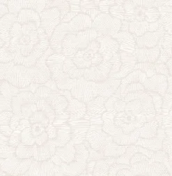 2969-26037 Periwinkle Pink Textured Floral Wallpaper