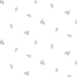 3118-494610 Pinecone Toss Light Grey Conifer Wallpaper