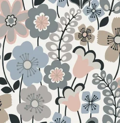 2903-25828 Piper Light Blue Floral Wallpaper