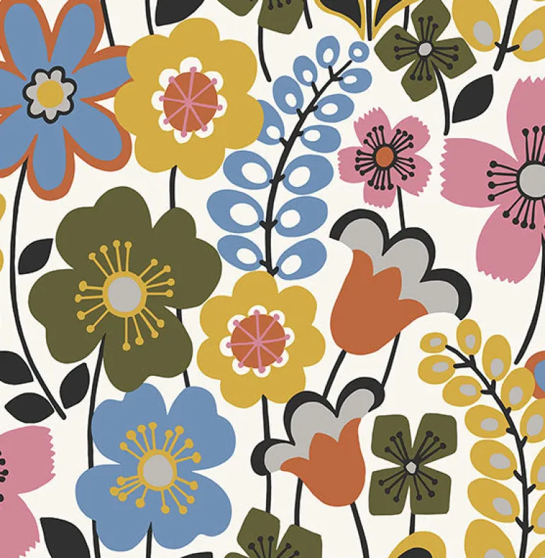 2903-25825 Piper Multicolor Floral Wallpaper