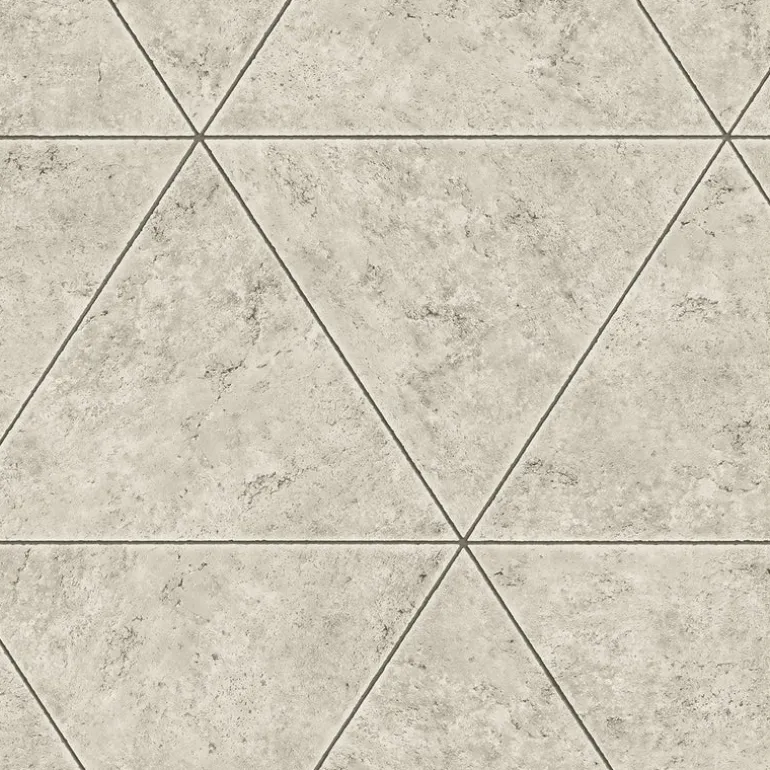 2540-24014 Polished Concrete Off-White Geometric Wallpaper