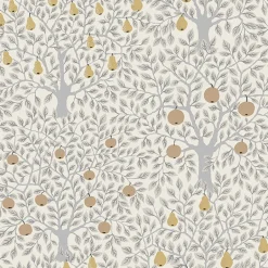 2948-33012 Pomona Light Grey Fruit Tree Wallpaper