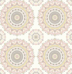 2766-001805 Priya Blush Medallion Wallpaper