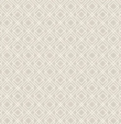 2836-22022 Puck Light Brown Geometric Wallpaper