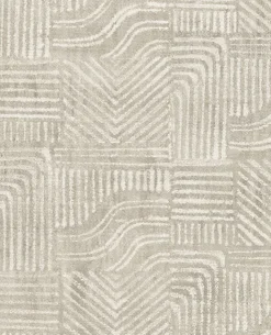 391532 Pueblo Light Grey Global Geometric Wallpaper