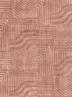 391531 Pueblo Red Global Geometric Wallpaper