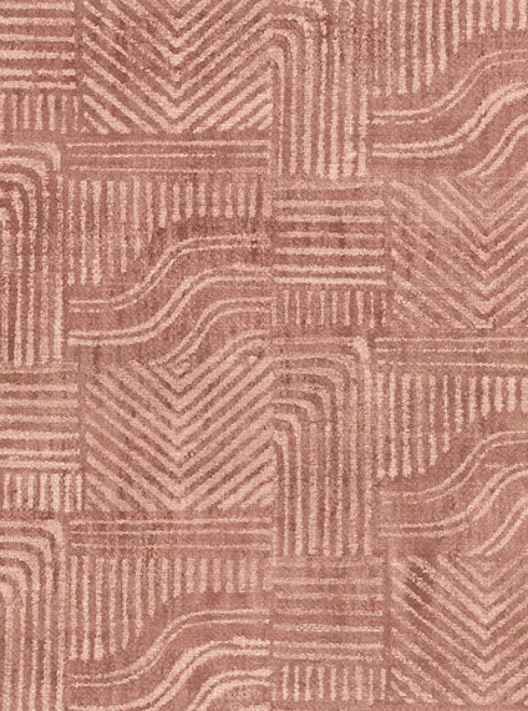 391531 Pueblo Red Global Geometric Wallpaper