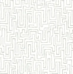 2861-25703 Ramble Grey Geometric Wallpaper