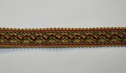 1397 Red Gold Flat Braid Trim