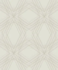 2908-87108 Relativity Grey Geometric Wallpaper