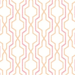 2973-90603 Rion Orange Trellis Wallpaper
