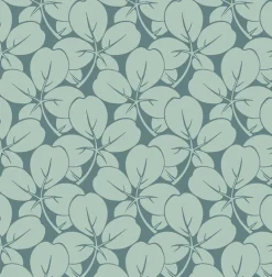 2970-26108 Robert Aqua Clover Wallpaper