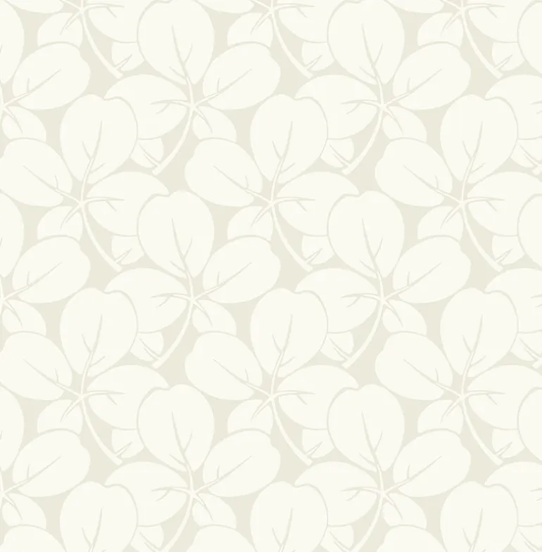 2970-26105 Robert Off-White Clover Wallpaper