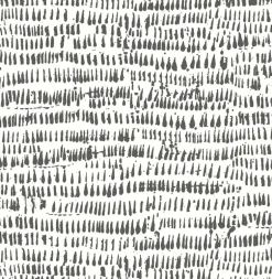 2764-24354 Runes Charcoal Brushstrokes Wallpaper