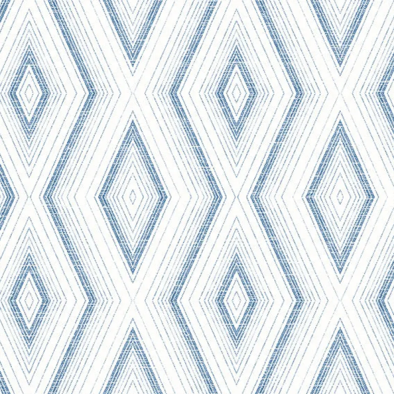 3120-13664 Santa Cruz Blue Geometric Wallpaper