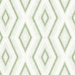 3120-13662 Santa Cruz Green Geometric Wallpaper
