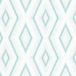 3120-13661 Santa Cruz Turquoise Geometric Wallpaper