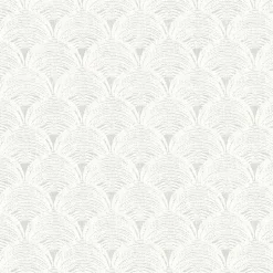 3120-13655 Santiago Grey Scalloped Wallpaper