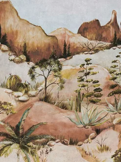 391565 Scenic Savanna Earth Wall Mural