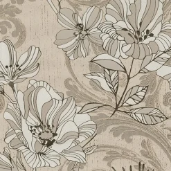 4019-86402 Selene Gold Mucha Floral Wallpaper