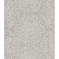 376058 Seychelles Grey Medallion Wallpaper