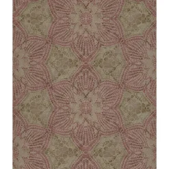 376054 Seychelles Mauve Medallion Wallpaper