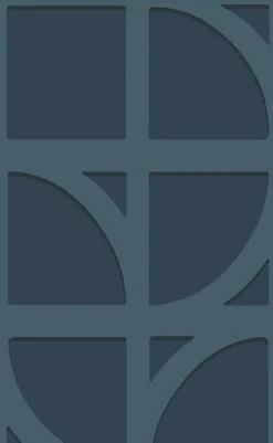 395805 Shapes Dark Blue Curved Trellis Wallpaper