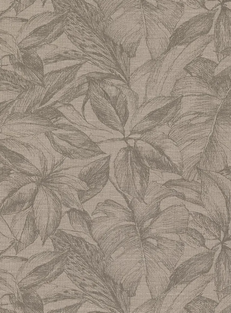 2910-2744 Simone Light Brown Tropical Wallpaper