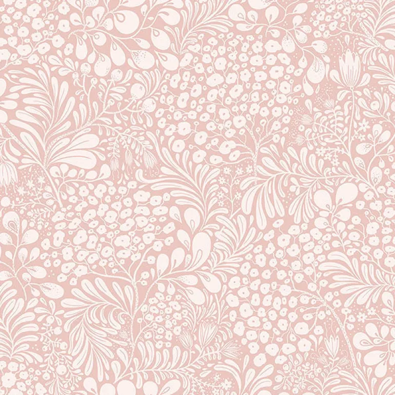 2932-65134 Siv Pink Botanical Wallpaper