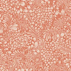 2932-65133 Siv Red Botanical Wallpaper