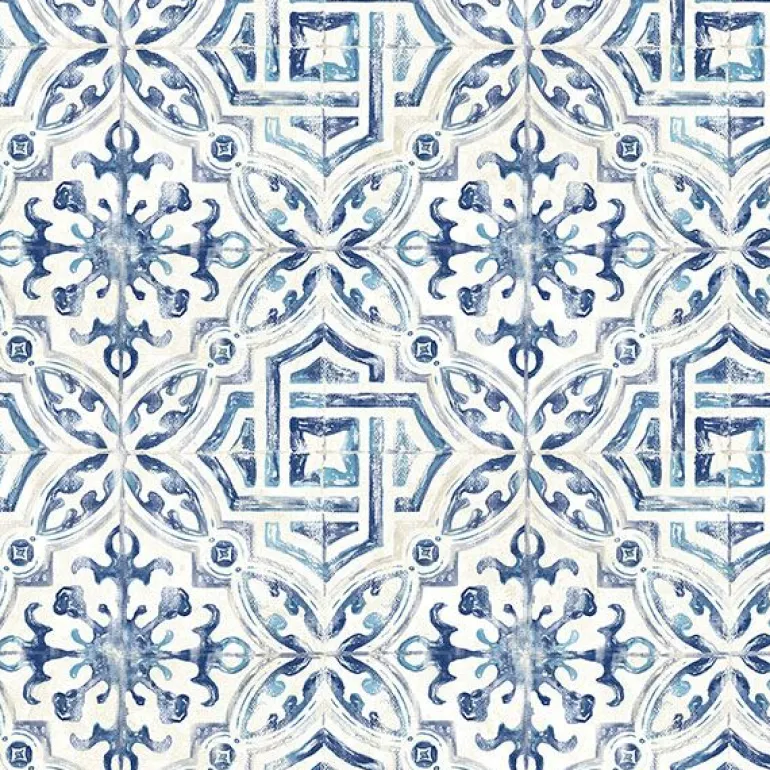 3117-12332 Sonoma Blue Spanish Tile Wallpaper