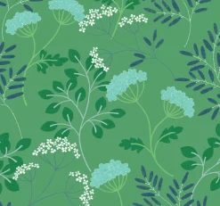 2975-87542 Sorrel Green Botanical Wallpaper