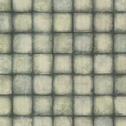 2766-24081 Soucy Teal Tiles Wallpaper