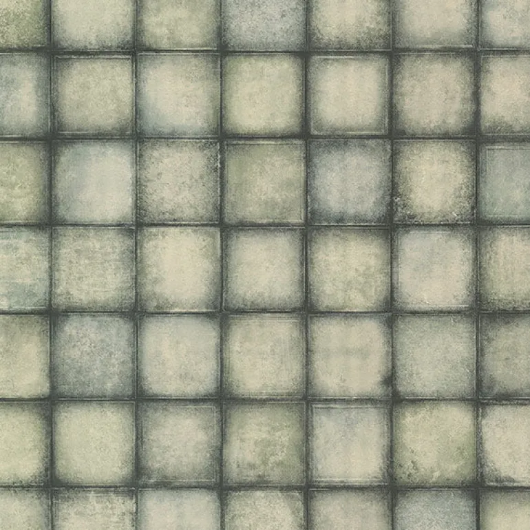 2766-24081 Soucy Teal Tiles Wallpaper