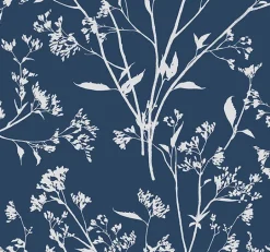 2927-80712 Southport Navy Delicate Branches Wallpaper