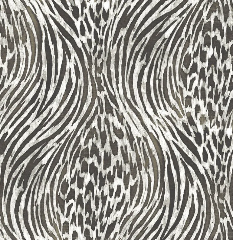 2763-24204 Splendid Platinum Animal Print Wallpaper