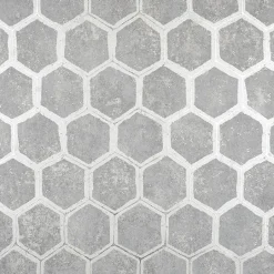 2927-00404 Starling Pewter Honeycomb Wallpaper