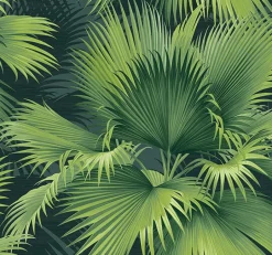 2927-40104 Summer Palm Dark Green Tropical Wallpaper