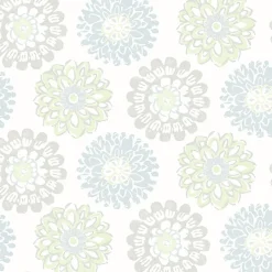 3120-13704 Sunkissed Light Green Floral Wallpaper