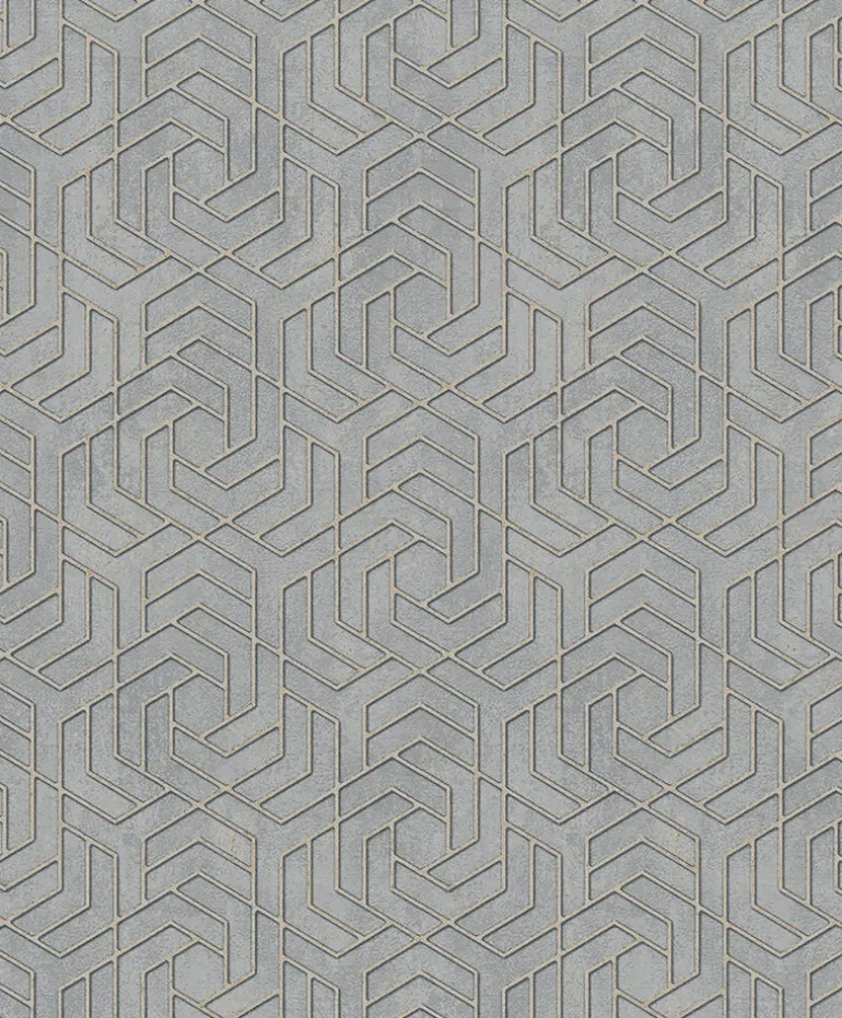 4035-32610 Tama Grey Geometric Wallpaper