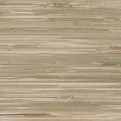 488-403 Tan Cream Natural Grasscloth Wallpaper