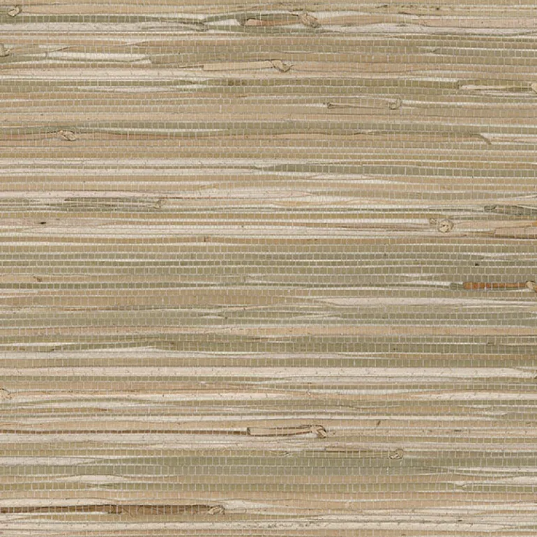 488-403 Tan Cream Natural Grasscloth Wallpaper