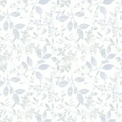 3122-11112 Tinker Light Blue Woodland Botanical Wallpaper