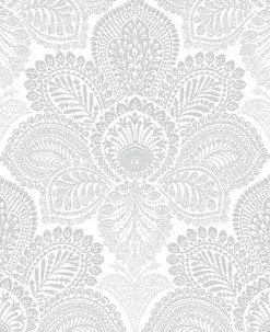 2861-25730 Triumph Off-White Medallion Wallpaper