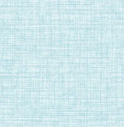 2767-24276 Tuckernuck Aqua Linen Wallpaper