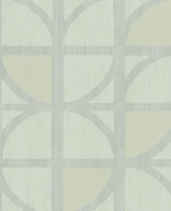 395812 Tulip Mint Geometric Trellis Wallpaper