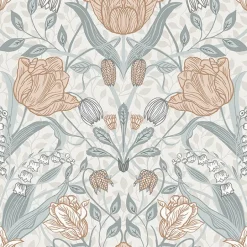 2948-33005 Tulipa Off-White Floral Wallpaper