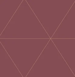 2763-24226 Twilight Red Geometric Wallpaper