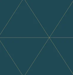 2763-24228 Twilight Teal Geometric Wallpaper