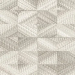 2922-25377 Ulysses Taupe Geometric Wood Wallpaper